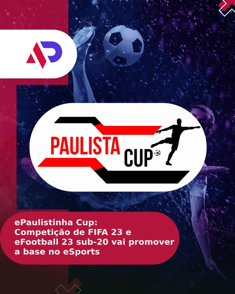 ePaulistinha Cup: Competição de FIFA 23 e eFootball 23 para a categoria Sub-20 será 100% presencial em estádio de futebol em São Paulo!