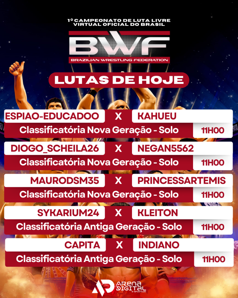 HOJE O RINGUE VAI PEGAR FOGO! CAMPEONATO BRASILEIRO DE WWE 2K25 COMEÇA COM TUDO!