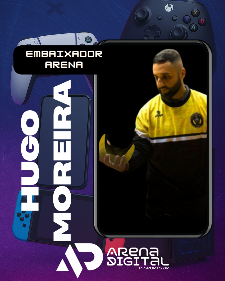HUGO MOREIRA É O NOVO EMBRAIXADOR DA ARENA DIGITAL: A PONTE ENTRE FUTSAL REAL E VIRTUAL!