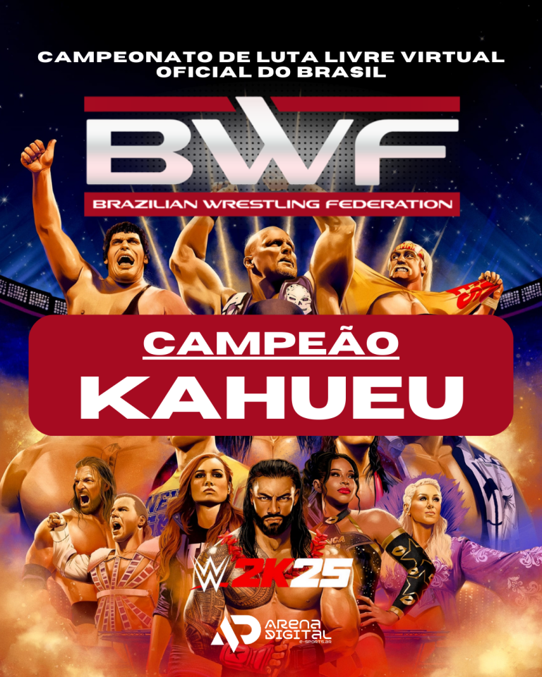 REI ABSOLUTO: KAHUEU DEFENDE CINTURÃO E PROVA QUE É IMBATÍVEL NO BRASILEIRO DE LUTA LIVRE VIRTUAL!