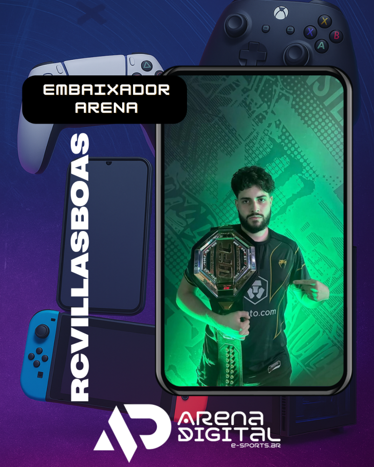 REVOLUÇÃO NO OCTÓGONO: RC VILLAS BOAS É O NOVO EMBAIXADOR DA ARENA DIGITAL !