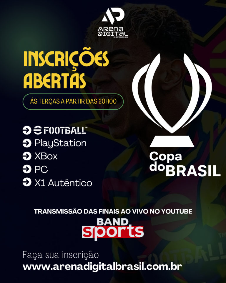 EXPLOSÃO NACIONAL: SELETIVAS DA COPA DO BRASIL DE EFOOTBALL VÃO REVELAR AS PRÓXIMAS LENDAS DO GRAMADO VIRTUAL!