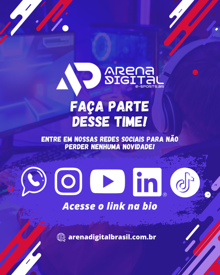 CONEXÃO TOTAL: DESCUBRA COMO VIVER 24H NO MUNDO ARENA DIGITAL ATRAVÉS DE TODAS AS NOSSAS REDES!