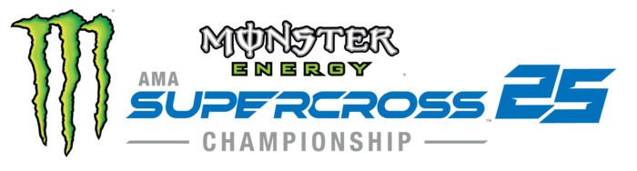 Logotipo Monster Energy Supercross 25 Championship - campeonato de Monster Energy Supercross 25 Championship