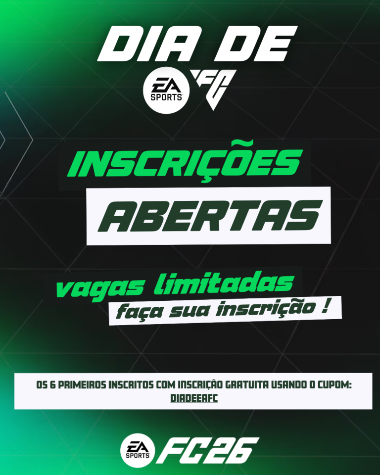 NONA EDIÇÃO EXPLOSIVA: DIA DE EA FC 26 OFERECE 1 MÊS GRÁTIS E APENAS 6 VAGAS PARA OS PRIMEIROS CRAQUES!