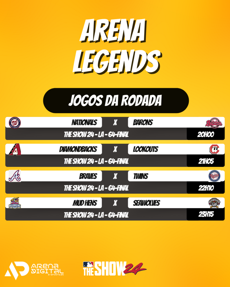 INTELIGÊNCIA ARTIFICIAL NO DIAMANTE: ARENA LEGENDS PROMETE BATALHA ESTRATÉGICA NO THE SHOW 24!