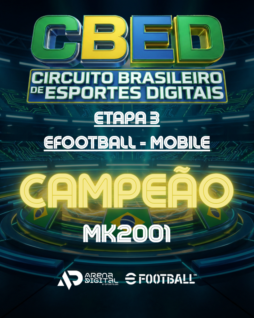 Os campeões da Etapa 3 do Circuito Brasileiro são revelados: tem nova rainha no EA FC 26 e domínio no eFootball Mobile!