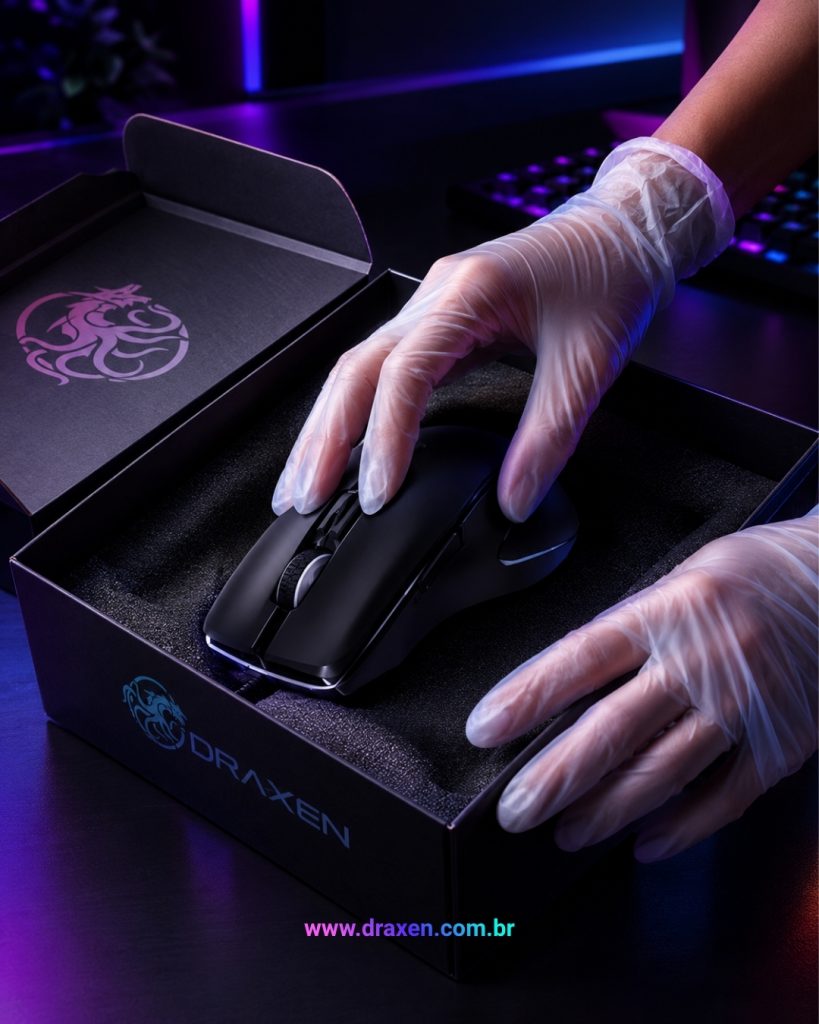 A expectativa de um novo equipamento: o mouse gamer Draxen e o próximo movimento que vai mudar a sua partida